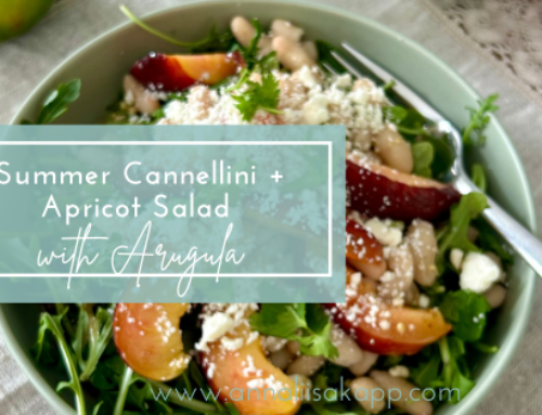 Summer Cannellini Bean and Apricot Salad with Arugula