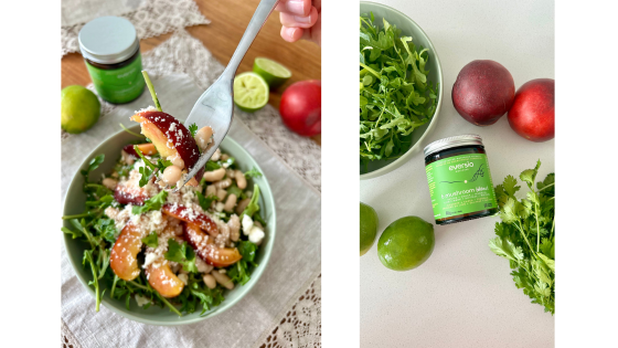 Summer Cannellini Bean and Apricot Salad with Arugula